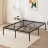 Advwin Bed Frame Double Size Metal Bed Mattress Base Black