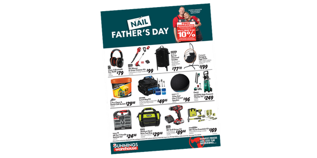 Fathers day catalogue cover.