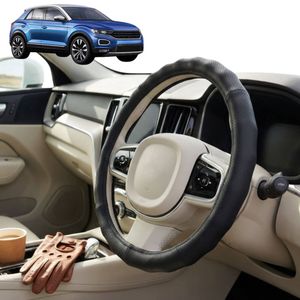 Australian Goose Steering Wheel Cover for VolksWagen T-Roc 2017 - Current (A1) Circle Black