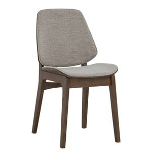 Modern Furniture ERZA 45x82cm Dining Chair - Walnut & Grey