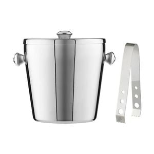 Maxwell & Williams Cocktail & Co Ice Bucket 1.2L With Lid & Tongs Stainless Steel
