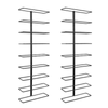 9 Bottle Metal Rack Set of 2