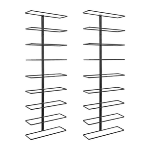 9 Bottle Metal Rack Set of 2