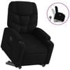 vidaXL Stand up Recliner Chair Office Armchair Single Sofa Couch Black Fabric