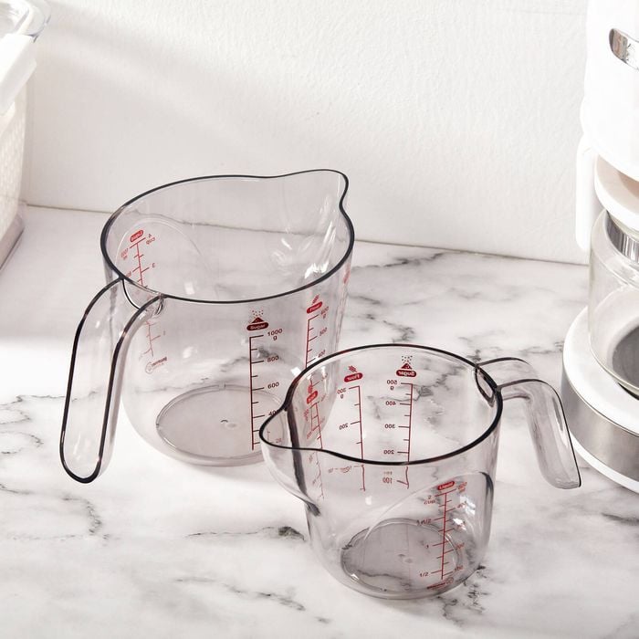 Gourmet Kitchen 2 Piece Weight Conversion Measuring Cups 500ml & 1000ml