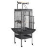 Large Playtop Parrot Aviary Bird Cages Birdcage W/ Rolling Stand Perch Food Cup