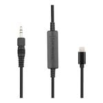 Saramonic M TRRS-M 3.5mm Jack Locking Type Male To 8-Pin Audio Cable Black