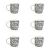 6PK LVD Ceramic Coffee Mug Jones Home/Kitchen Drinkware 9cm Assorted