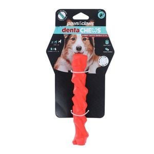 Paws And Claws 26.7x5x5cm Denta Chews Twisted Bamboo Stick Dog/Pet Toy Assorted