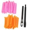 40pcs 50cm No Heat Hair Curlers Rollers Formers Curl Leverage Spiral Ringlets