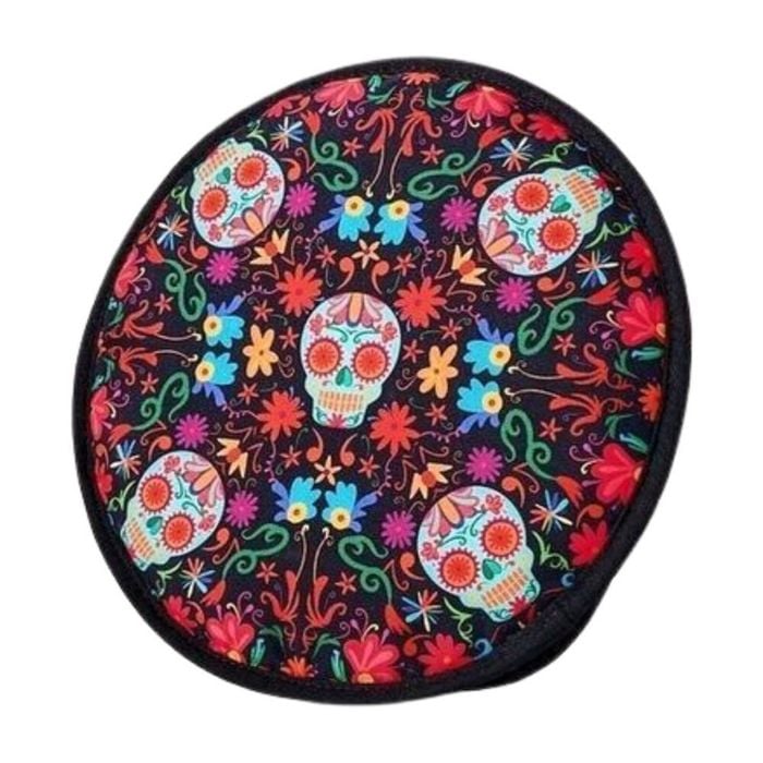 Prepara Insulated Taco Party Tortilla Warmer Pouch Day of the Dead Ed 26cm Black
