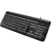 Mechanical Gaming Keyboard Tactile Linear Blue Switch - Black