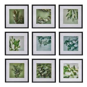 Pixel 30 x 30cm Black Gallery Photo Frames - 9 Pack