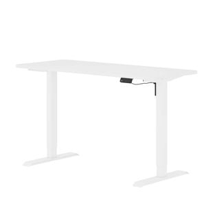 Advwin Electric Standing Desk Adjustable Height Ergonomic Sit Stand Up Desk 120cm White Frame