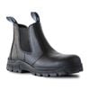 Bata Black Leather Cobra Safety Boot - Size 7