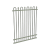ProtectorAl 350 - 1200 x 1500mm Pale Eucalypt Aluminium Loop And Spear Pool Fence Panel With Mid Rail