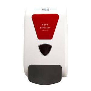 Zexa Manual Dispenser With Hand Sanitiser Fascia Plate Wall Mounted Hand Hygiene Sanitising
