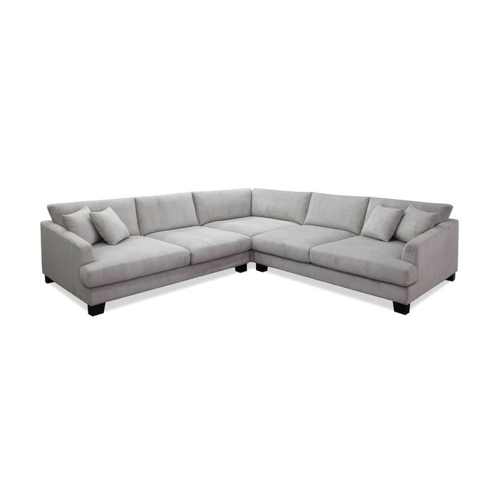 Orio 4 Xl Seater Corner Sofa Lounge Set Light Grey
