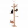 Advwin Floor to Ceiling Cat Tree Scratching Posts Cat Tower Height Adjustable 230-275cm