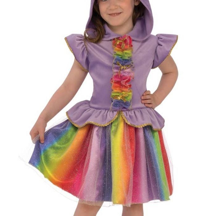 Rainbow Sparkle Unicorn Girls Book Week Costume - Xsmall