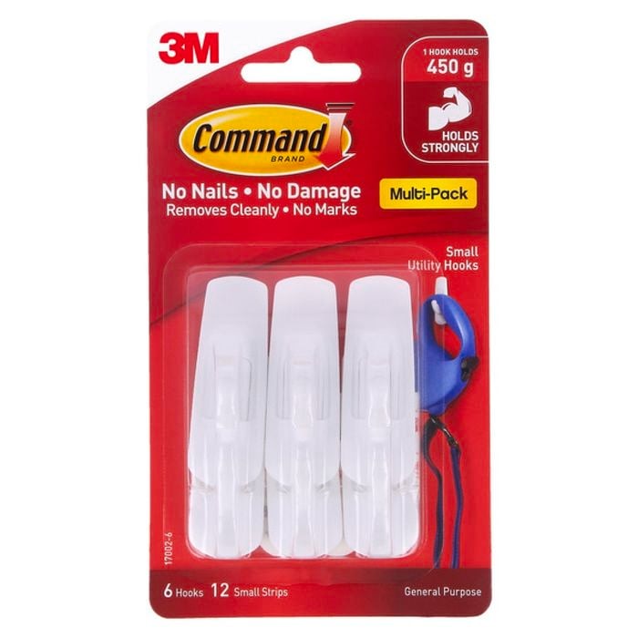 Command Small Hook - 6 Pack