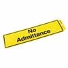 Sandleford No Admittance Self Adhesive Sign
