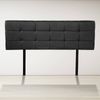 Palermo PU Leather Double Deluxe Headboard in Black