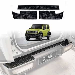 Rear Bumper Guard Trunk Protector Cover for Suzuki Jimny 2018-Onwards Carbon Fiber Style Protection