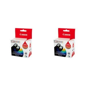 2PK Canon Pixma PG510 + CL511 Ink Cartridge Twin Pack