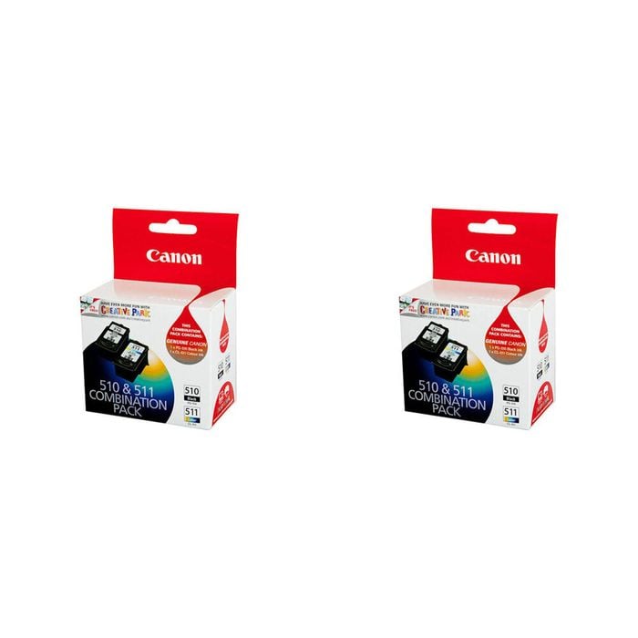 2PK Canon Pixma PG510 + CL511 Ink Cartridge Twin Pack