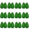 Green Metallic Cheerleading Pom Poms – Set of 12 w/ Easy-Grip Handles Australia Day