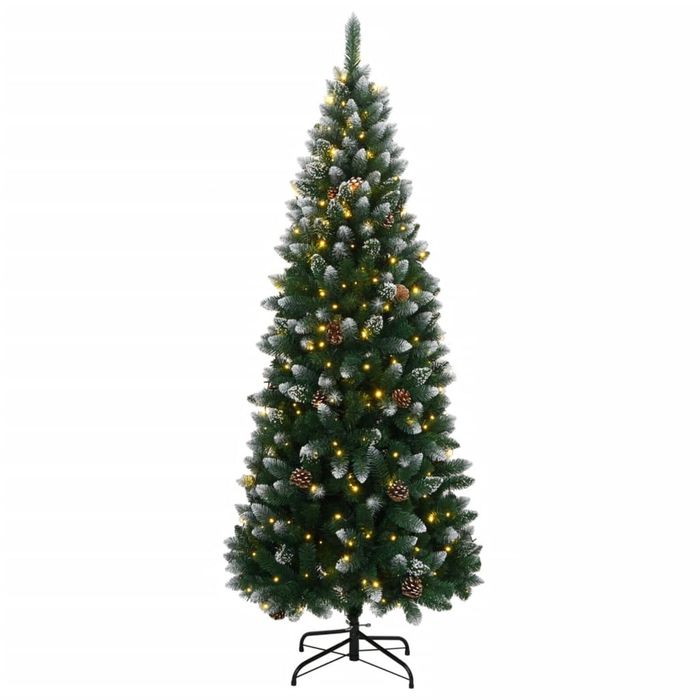 vidaXL Artificial Christmas Tree Xmas Tree Holiday Ornament Decoration 300 LEDs