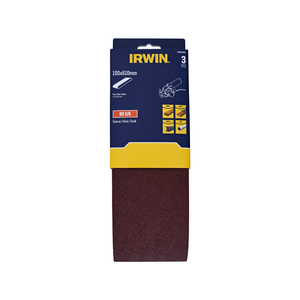 IRWIN 100 x 610mm 80 Grit Sanding Belt - 3 Pack