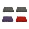 Set of 4 100% Cotton Face Washers Indulgence 33 x 33cm 2 Granite 1 Grape 1 Chilli