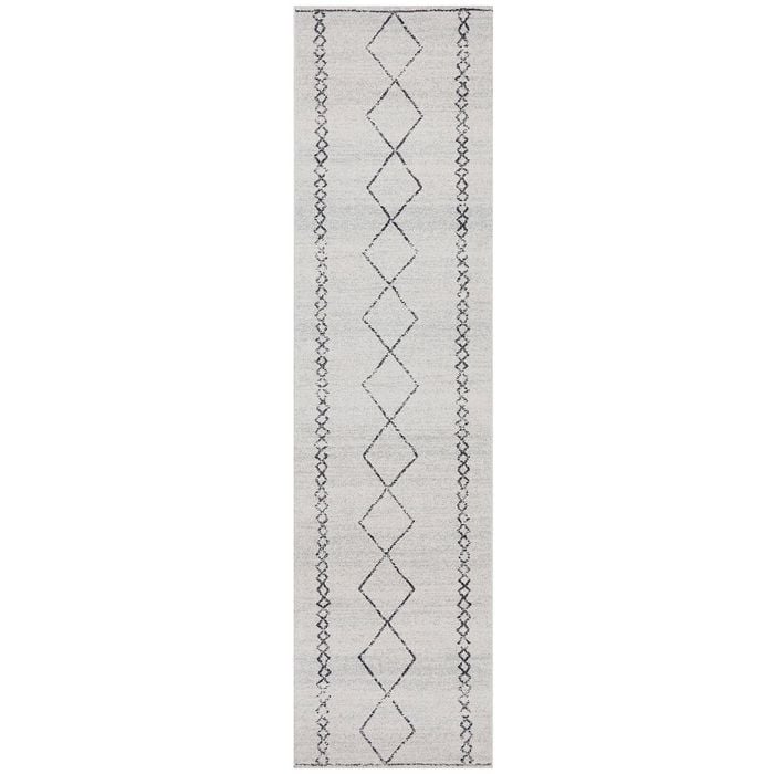 The Rug Connection Harley Kylie Runner Off White 300x80cm - Medium Runner Pet Friendly Indoor Rug