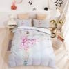 3D Cartoon Ballet Girl Quilt Cover Set Bedding Set Duvet Cover Pillowcases 72