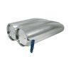 Cal Custom Polished Aluminium Finned Shotgun Scoop to Suit Single or Dual Carb