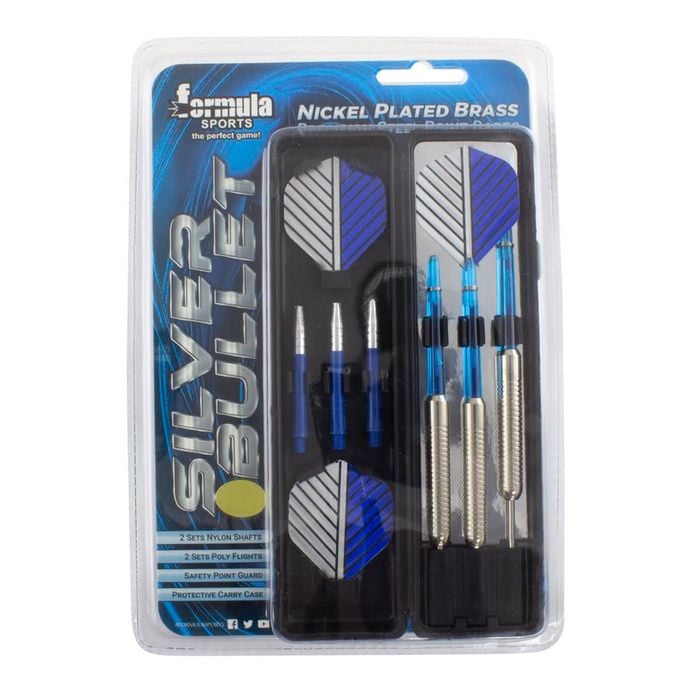 Formula Sports 22g Silver Bullet Nickel Plated Brass Darts Gift Pack