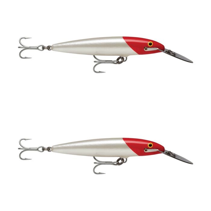 2x Rapala 22cm Countdown Magnum Sinking Trolling Fishing Lures - Redhead