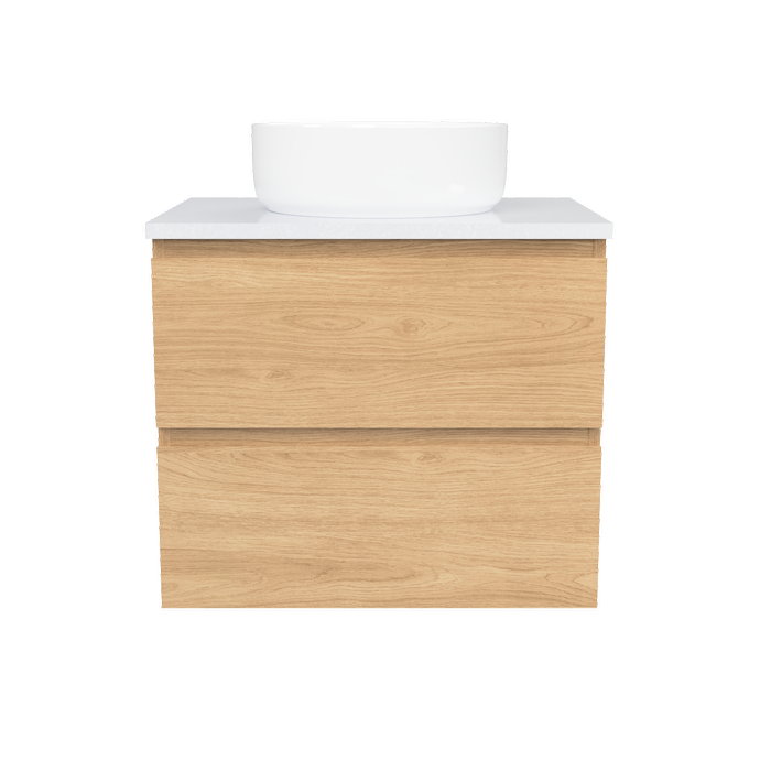 New England Joinery 600mm Dignate SilkSurface Top Wall Hung Vanity
