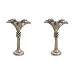 2PK LVD Queen Palm Champagne Candle Holder Large Decorative Ornament Home Decor
