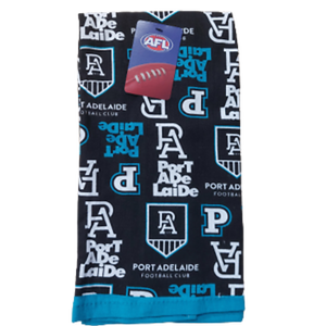 AFL Team Supporter Cotton Tea Towel - Port Adelaide Power - 40cm x 60cm