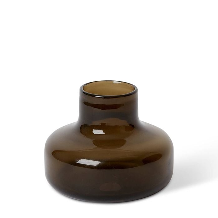 E Style Zama Home Decorative Vase Brown - 15 x 15 x 11cm