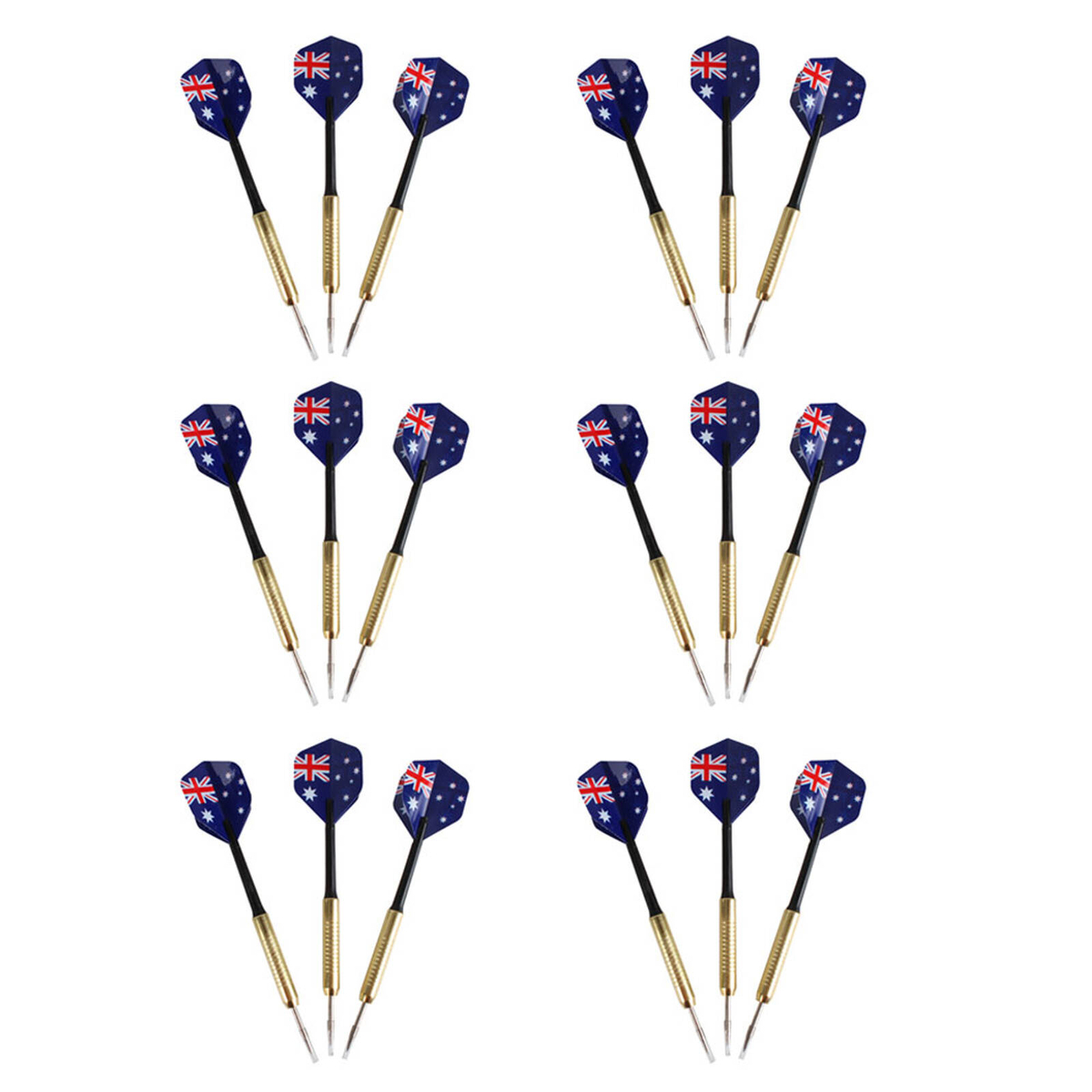 6x 3pc Razoo Complete Dart Set Home Dartboard 24x11cm - Bunnings Australia