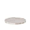 Amalfi Sachi Check Tray White & Beige 30.48x30.48x2cm
