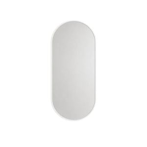 Attica 1200 x 600mm Matte White Nobu Framed Mirror