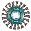 Makita X-LOCK 100mm Crimped Steel Bevel Brush