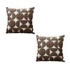 SOGA 2X 45cm Brown Leather Throw Pillows – Square Cushions