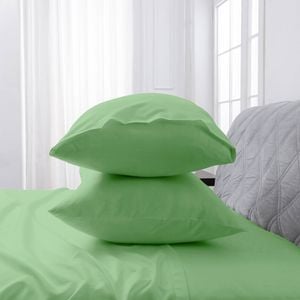 LINENOVA 2PCS Bamboo Blend Cooling Pillowcases Pillow Case - Avocado,Standard