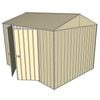 Build-a-Shed 2.3 x 3.0 x 2.3m Gable Double Hinged Side Doors Shed - Cream